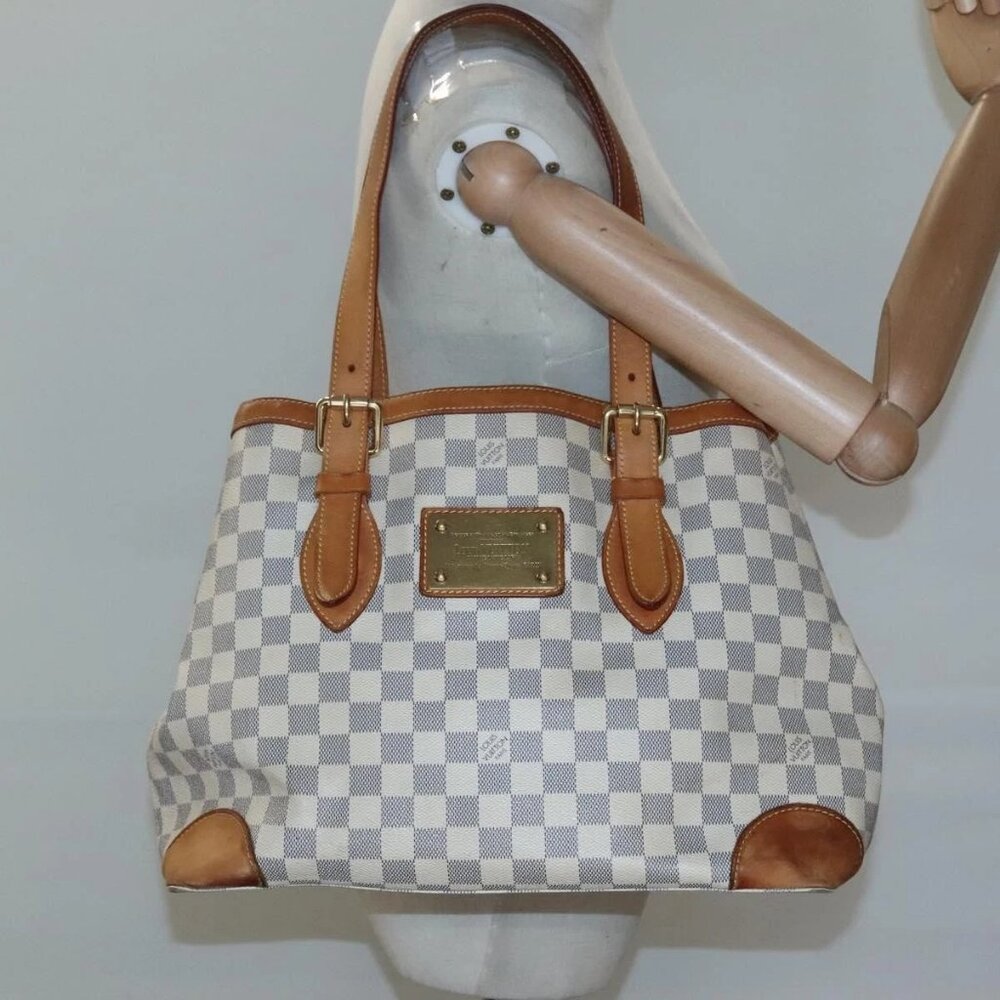 LOUIS VUITTON Damier Azur Hampstead MM Tote Bag - Picture 13 of 15